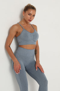 Flex Ruched Racerback Sports Bra