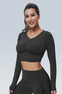 WaveLine Contour Ruched Seamless Long Sleeve