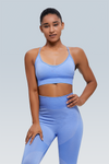 Rib-Knit Space Dye Seamless Bra