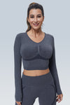 WaveLine Contour Ruched Seamless Long Sleeve