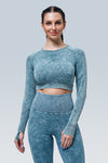 Eva Acid Wash Seamless Long Sleeve