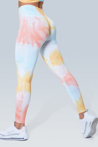 Booty Lifting Galaxy Dye Seamless Scrunch Legging