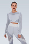 Slice Breathe Mesh Seamless Long Sleeve