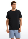 Pima Cotton T-Shirts Short Sleeve Crew Neck