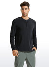 Pima Cotton Henley Long Sleeve