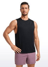 Lightweight Quick Dry Tank Tops Round Neck