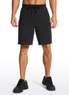 Feathery-Fit Athletic Shorts 9''- Lined