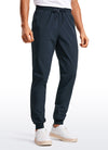 Lightweight Water Resistant Athletic Joggers with Zip Pockets 31"