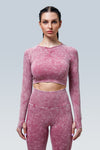 Eva Acid Wash Seamless Long Sleeve