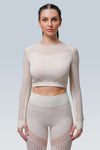 Slice Breathe Mesh Seamless Long Sleeve